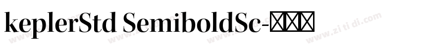 keplerStd SemiboldSc字体转换